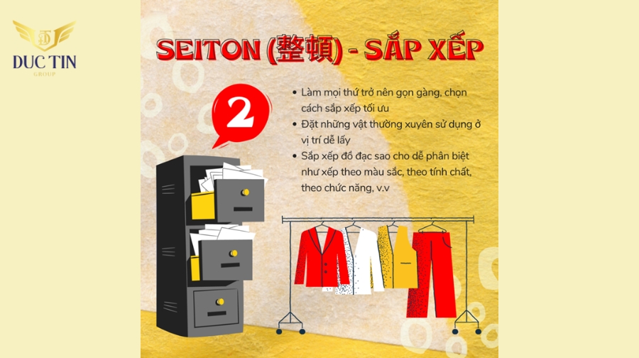 Seiton - Sắp xếp giúp cho đồ dùng gọn gàng, dễ tìm thấy